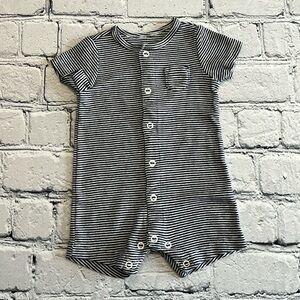 Carter’s summer striped romper (navy& white) baby boy 3m